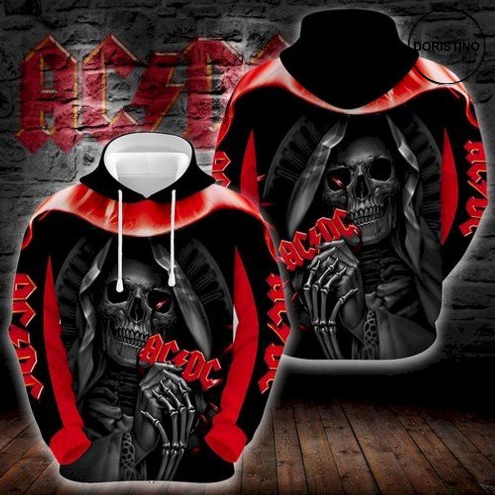 Ad Dc Rock Music Band Skull Limited Edition 3d Hoodie