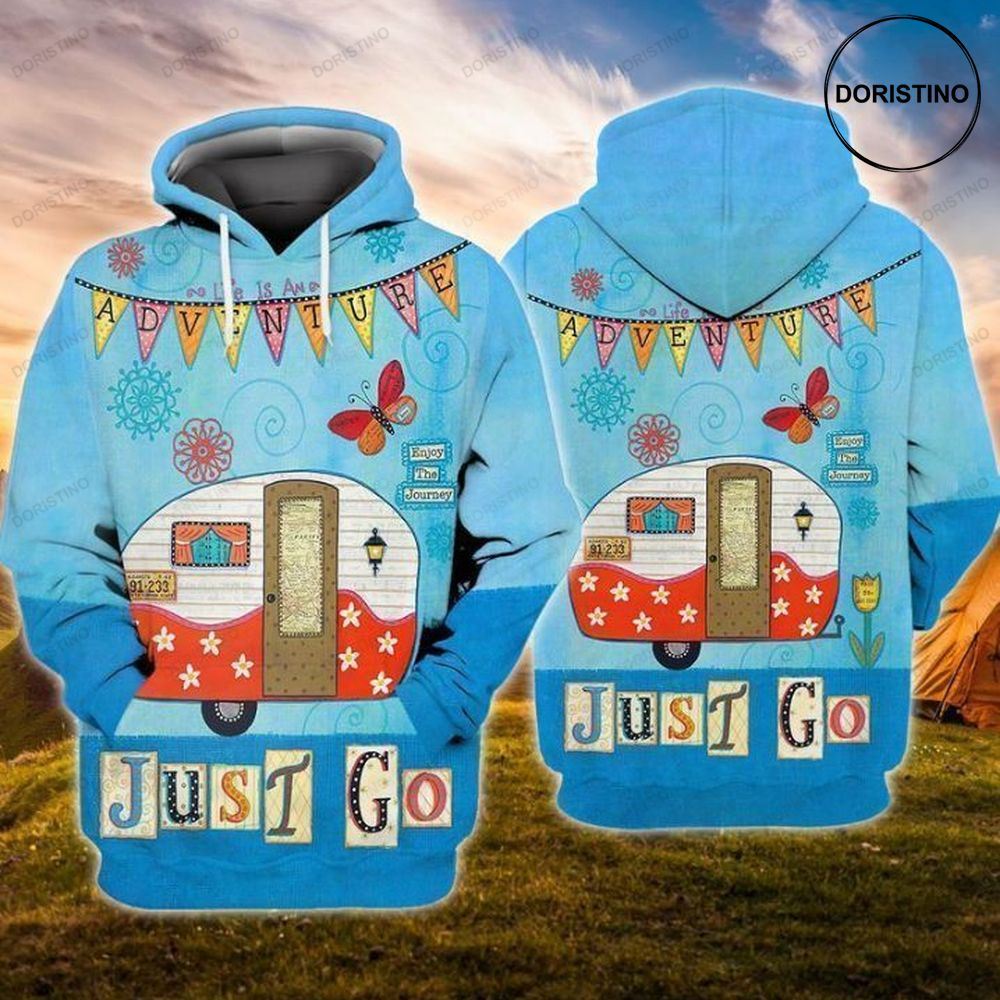 Adventure Enjoy The Journey Just Go Camping Limited Edition 3d Hoodie