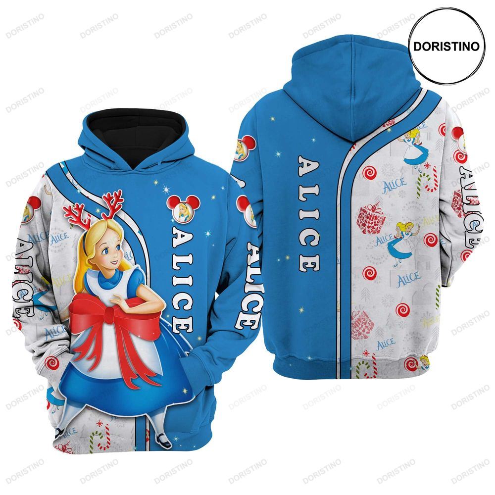 Alice In Wonderland Cartoon Graphic Outfitsclothing Men Women Kids Toddlers Awesome 3D Hoodie