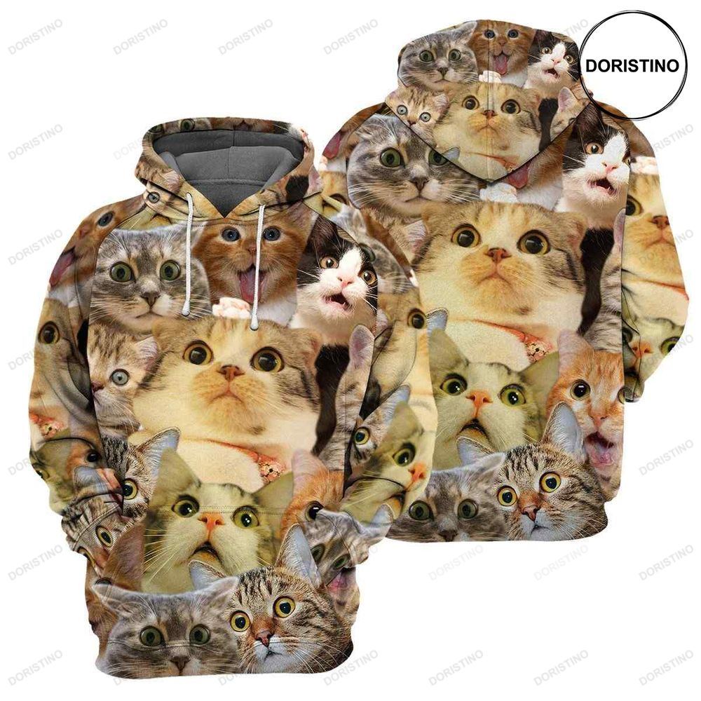 Amazing Cat Ed Awesome 3D Hoodie