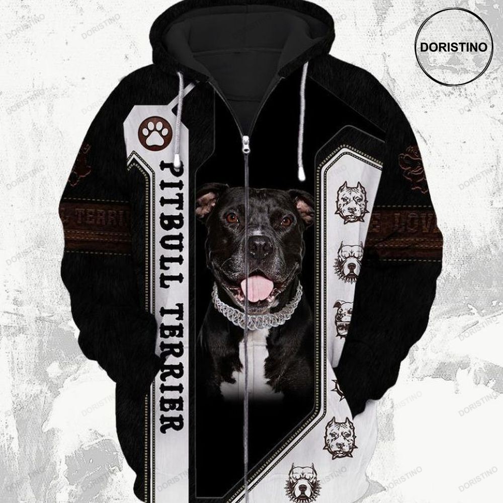 American Pitbull Terrier Dog All Over Print Hoodie
