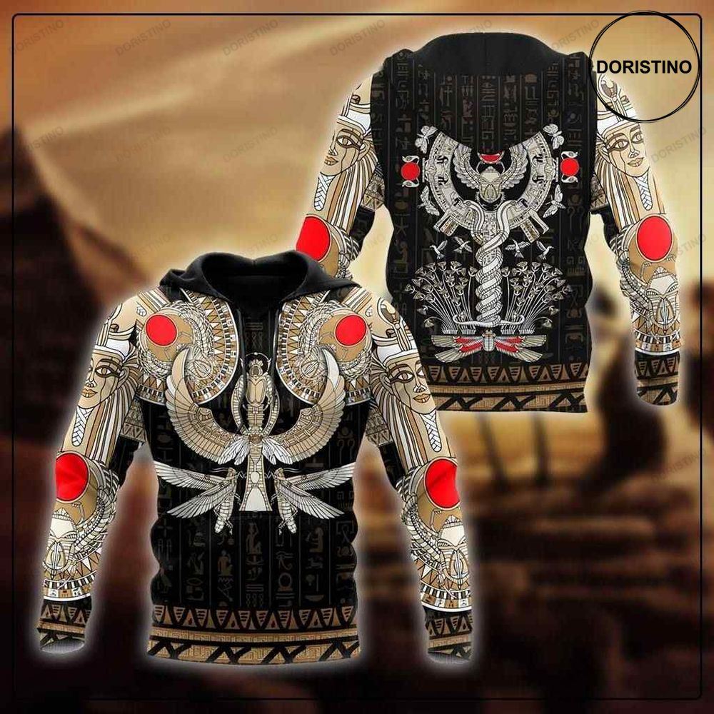 Ancient Egypt Painting Pattern Awesome 3D Hoodie