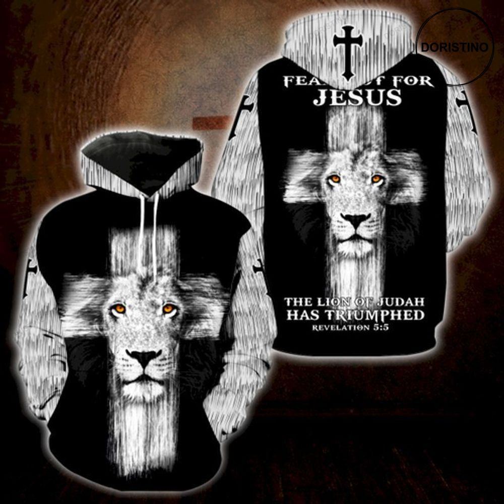 Lord Jesus Fear Not For Jesus The Lion Limited Edition 3d Hoodie