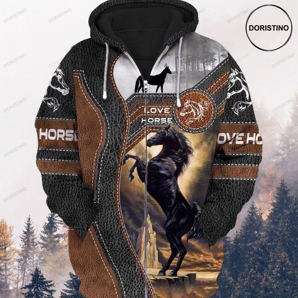 Love Black Horse 1 Limited Edition 3d Hoodie