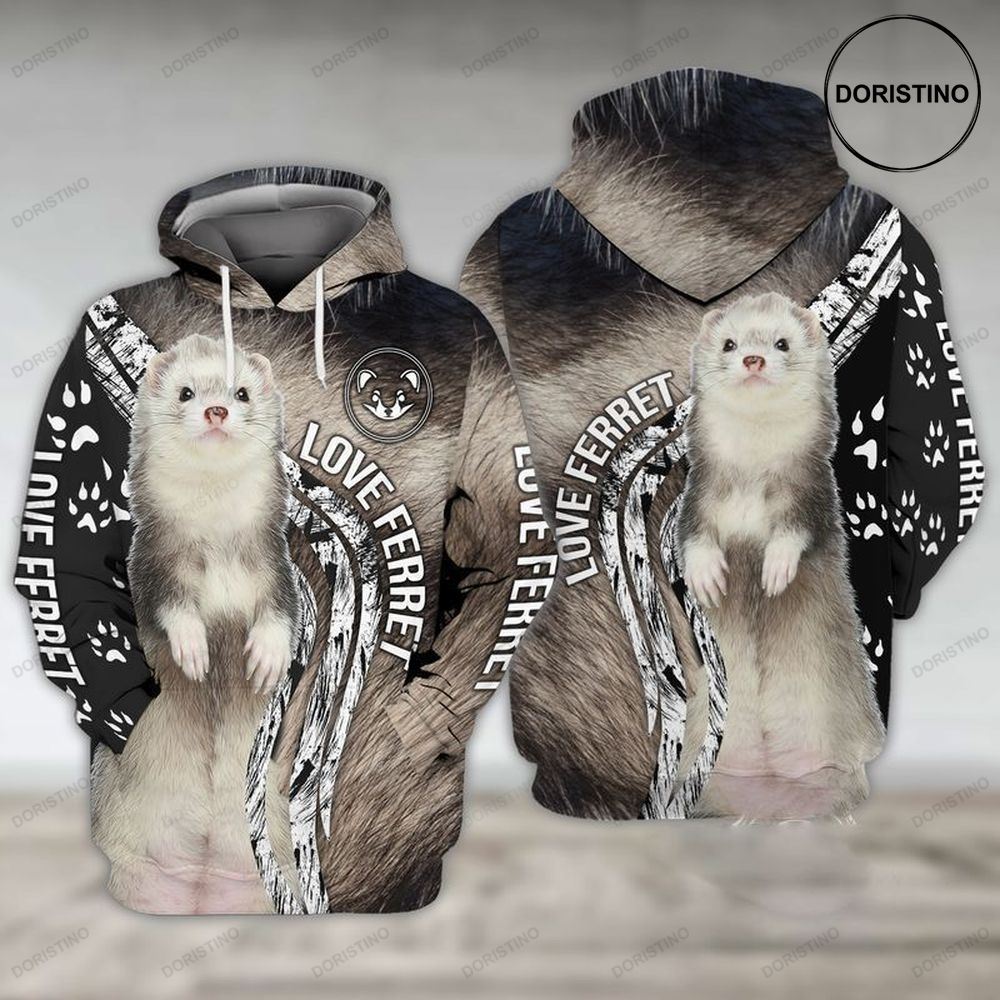 Love Ferret Limited Edition 3d Hoodie