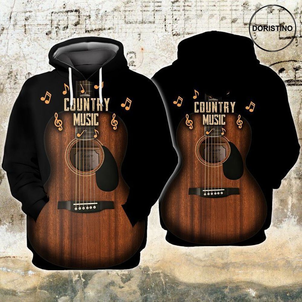 Love Guitar Country Music Limited Edition 3d Hoodie