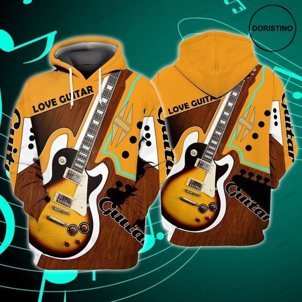 Love Guitar Awesome 3D Hoodie