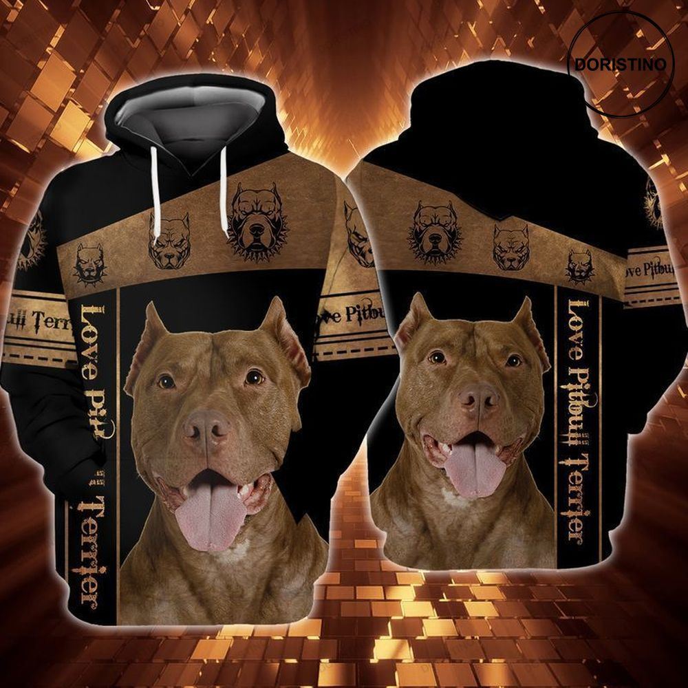 Love Pitbull Terrier Limited Edition 3d Hoodie