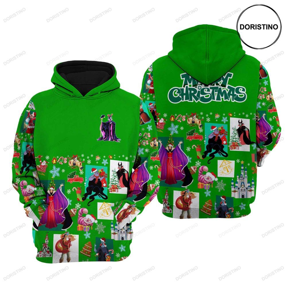 Maleficent Christmas All Over Print Hoodie