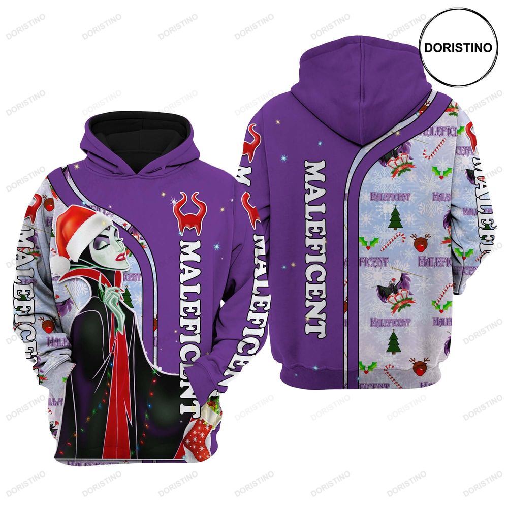 Maleficent Violet Christmas Sweat Fleece Stylist Cartoon Graphic Outfitsclothing Men Women Kids Toddlers Awesome 3D Hoodie