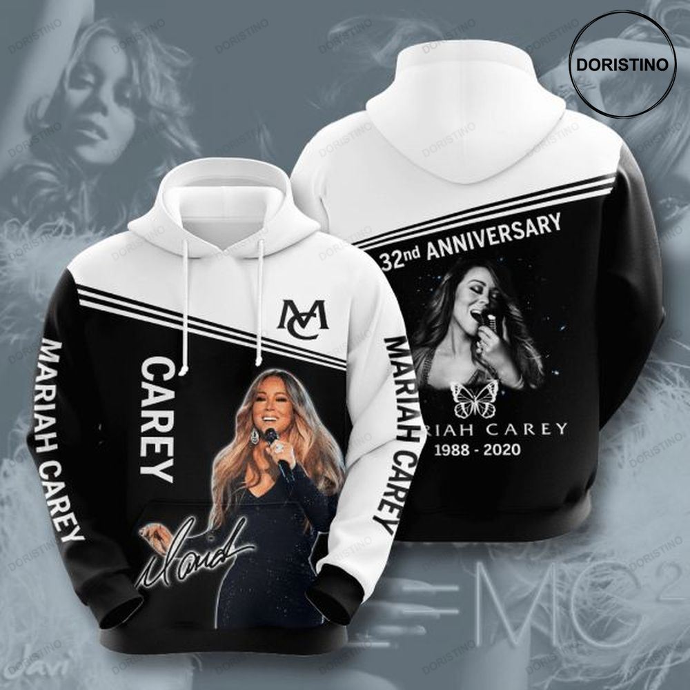 Mariah Carey 32th Anniversary 1988 2020 Signature Design Gift For Fan Custom Ed Limited Edition 3d Hoodie