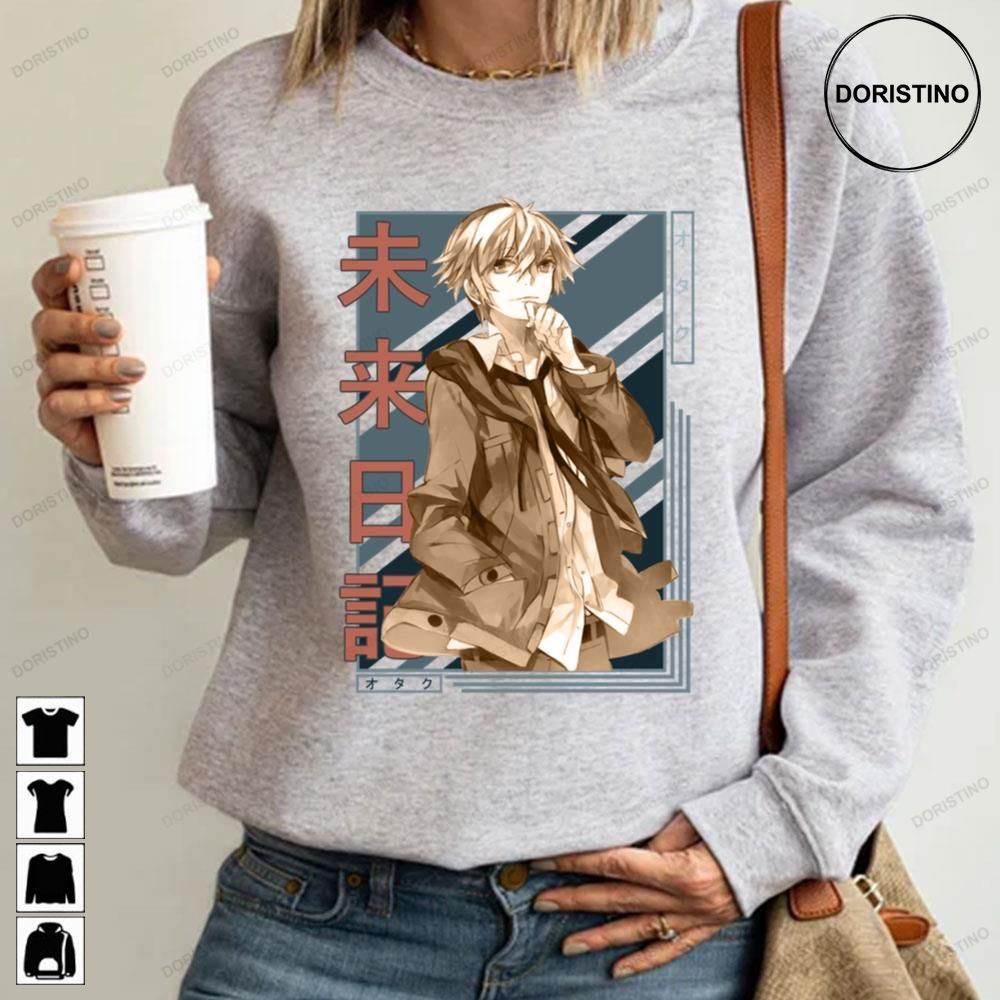 Aru Akise Future Diary Mirai Nikki Retro Blue Limited Edition T-shirts