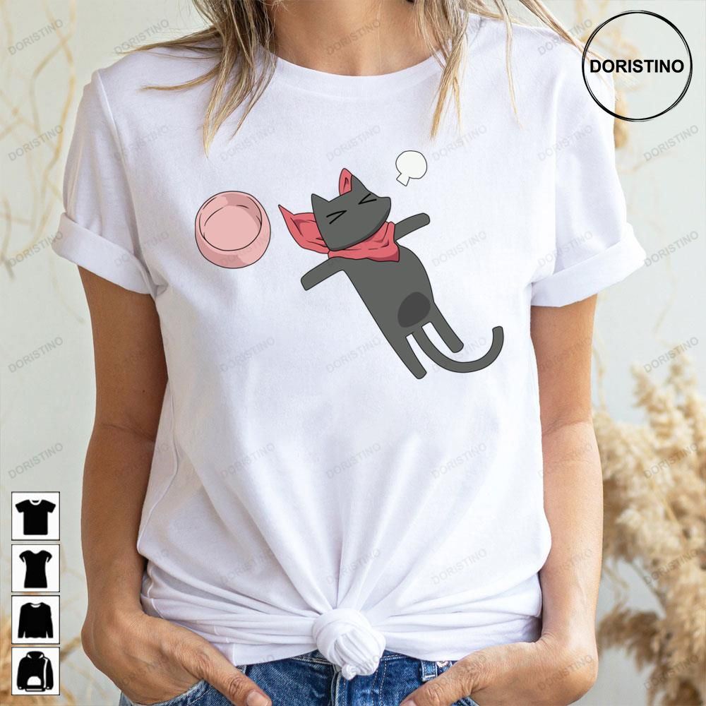 Ate Too Much Nichijou Cat Nichijou Limited Edition T-shirts