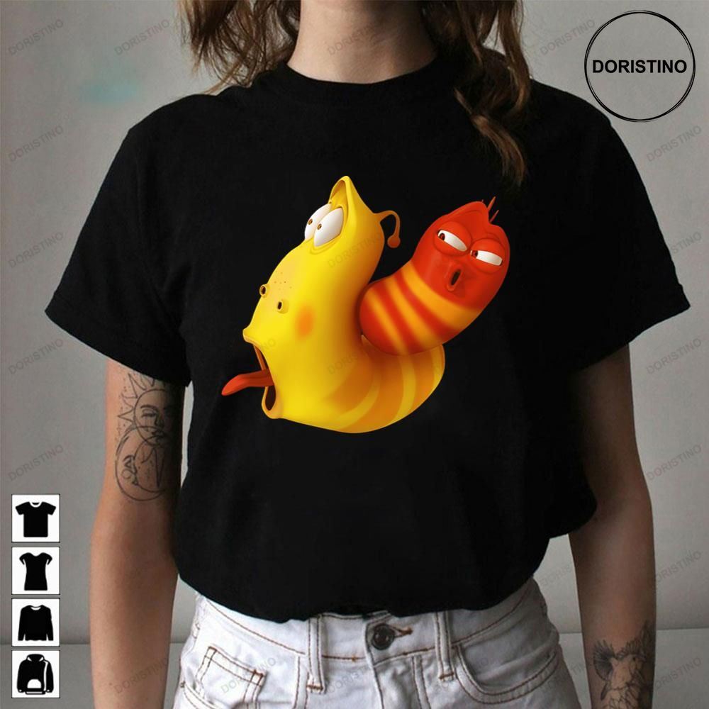Aww Red And Yellow Larva Cartoon Awesome Shirts
