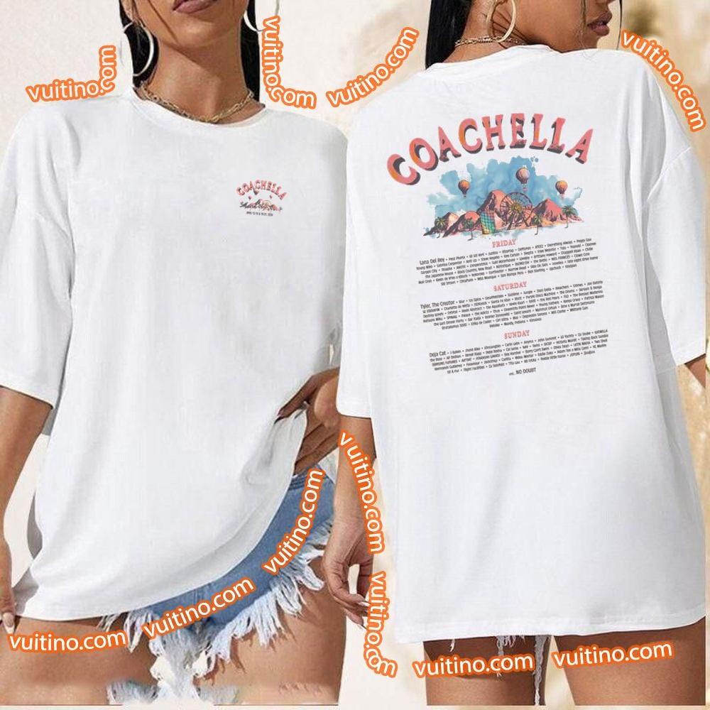 Watercolor 2024 Lineup Coachella Shirt