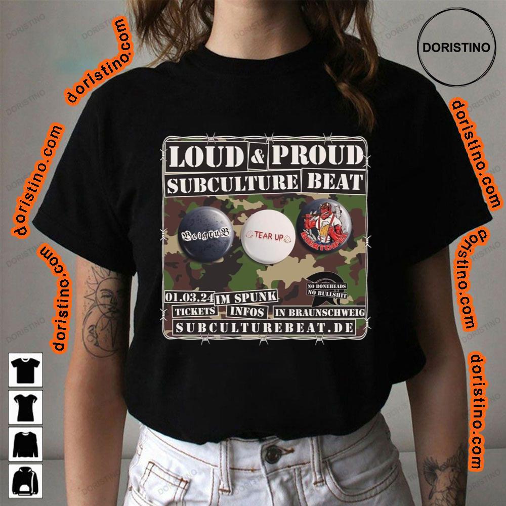 Art Loud Proud Subculture Beat Biertoifel Tear Up Awesome Shirt