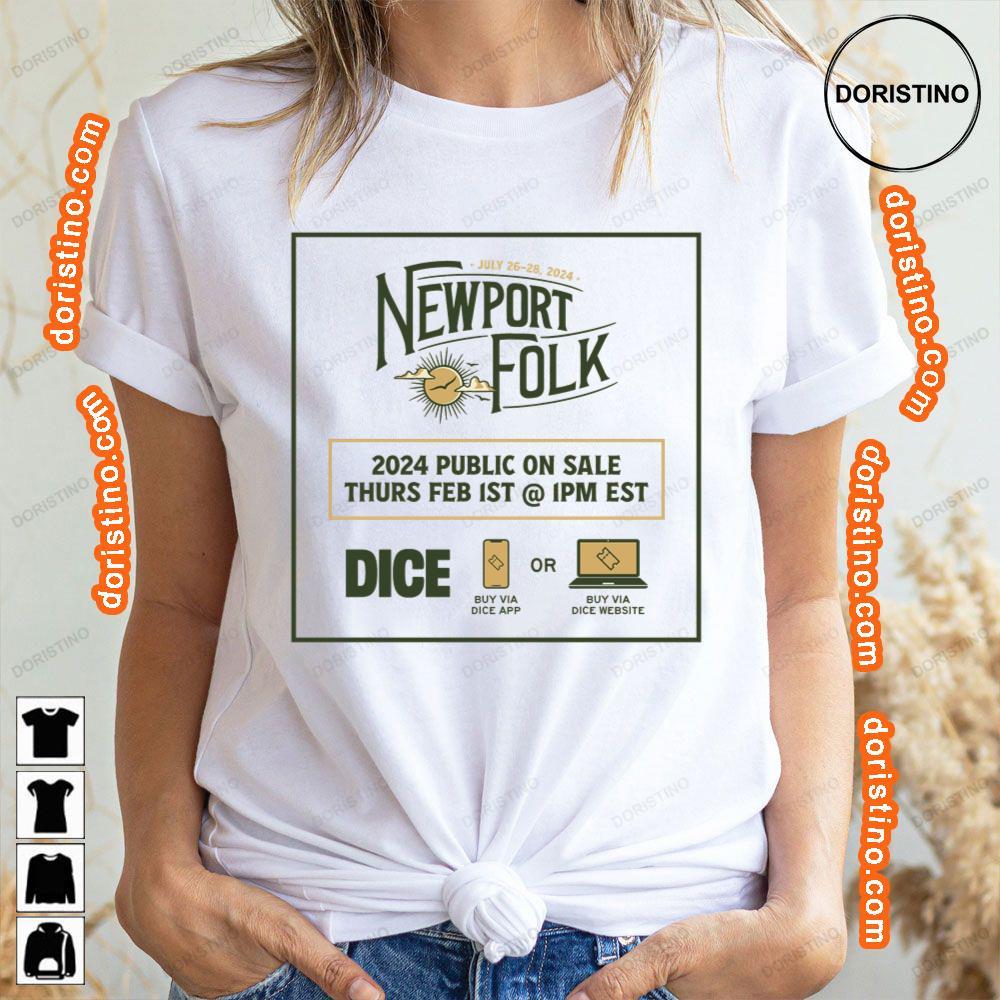 Art Newport Folk Festival 2024 Tshirt