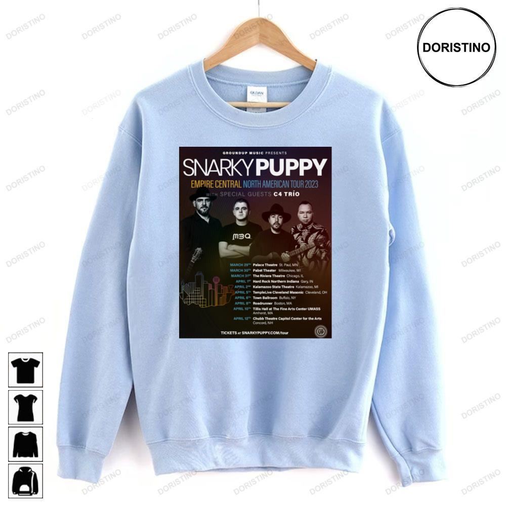 Snarky Puppy Empire Central North American Tour 2023 With C4 Trio Limited Edition T-shirts