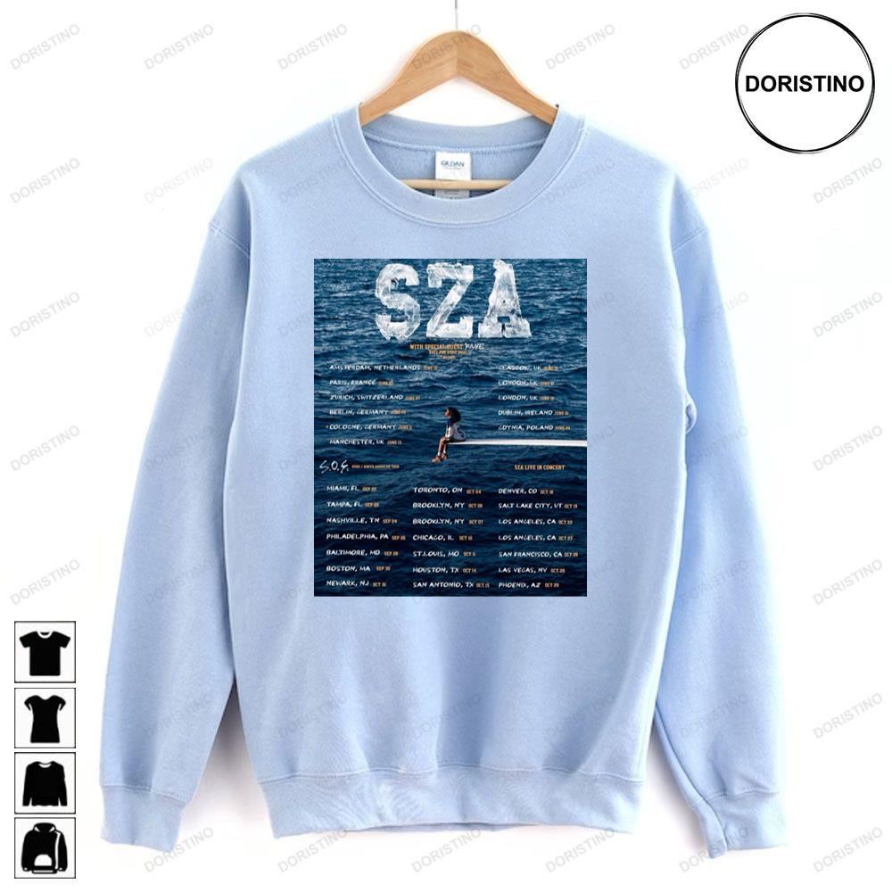 Sza Sos Tour 2023 Limited Edition T-shirts