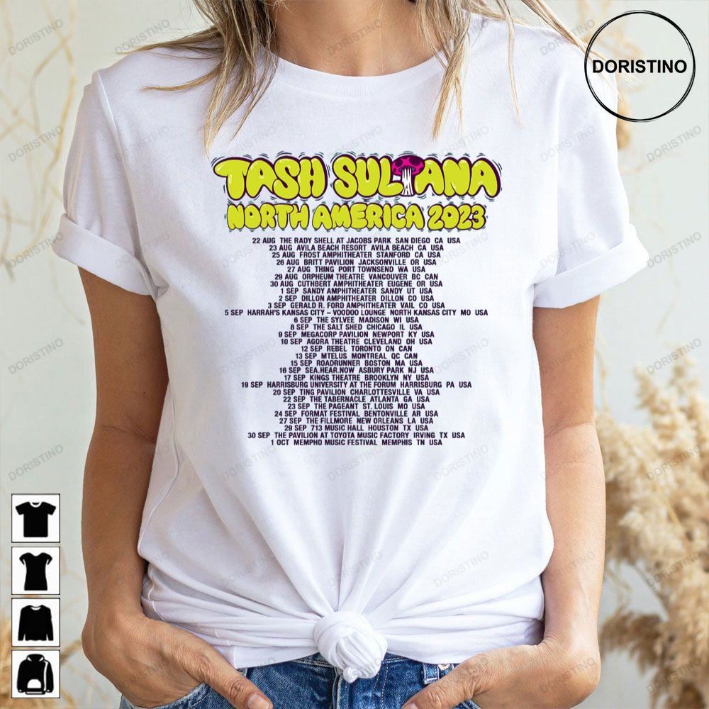 Tash Sultana North America 2023 Tour Awesome Shirts