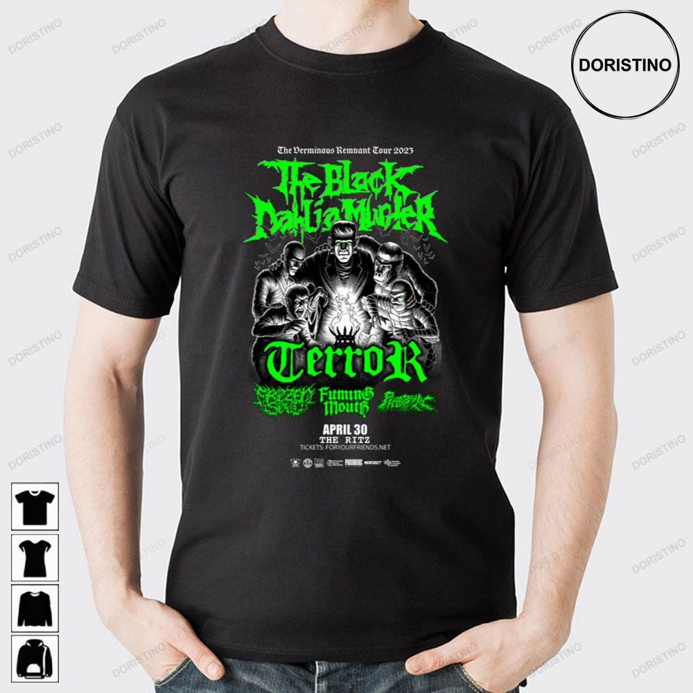 The Black Dahlia Murder April 2023 Tour Limited Edition T-shirts