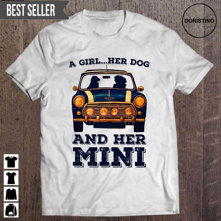 A Girl Her Dog And Her Mini Short Sleeve Doristino Limited Edition T-shirts