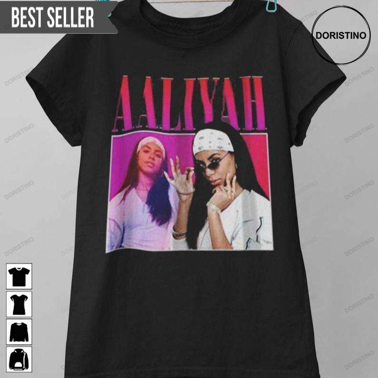 Aaliyah Pop Singer Vintage Retro Rap Music Hip Hop Doristino Awesome Shirts