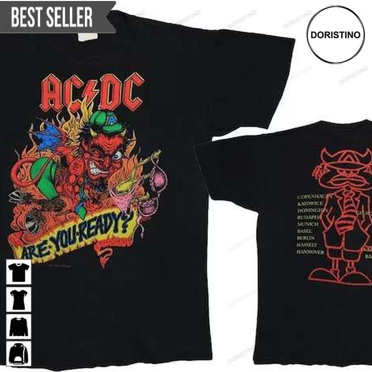 Acdc Are You Ready Short-sleeve Doristino Limited Edition T-shirts
