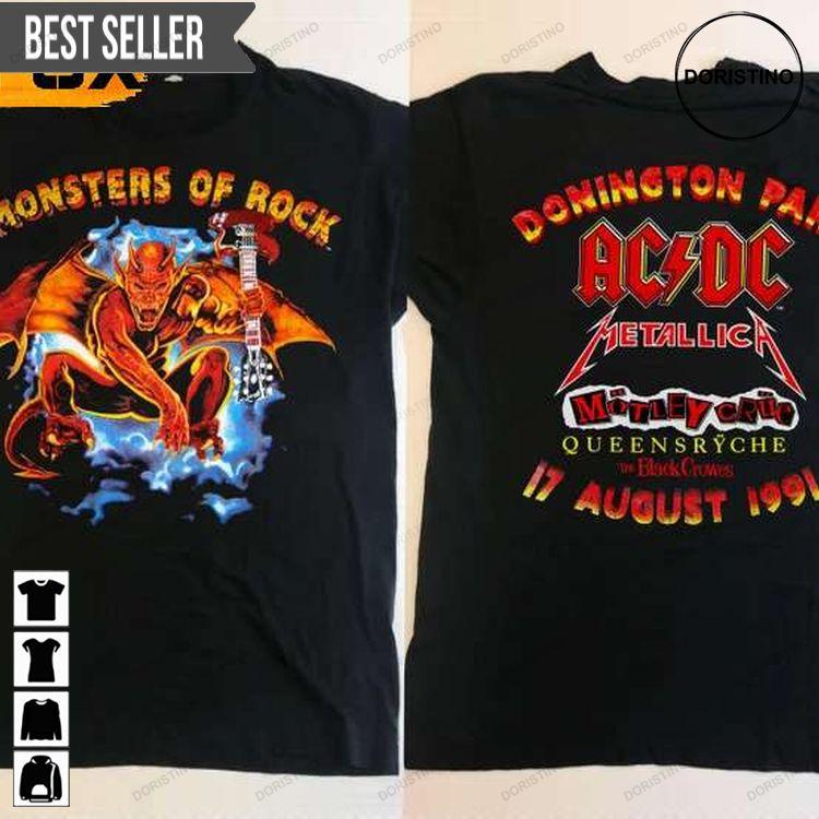 Acdc Monsters Of Rock Tour Donington Park 1991 Doristino Trending Style