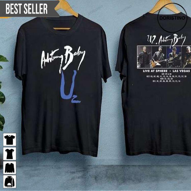 Achtung Baby Tour 2023 U2 Band Short-sleeve Doristino Awesome Shirts
