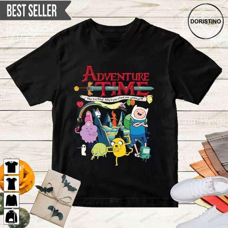Adventure Time Cartoon Adult Short-sleeve Doristino Awesome Shirts