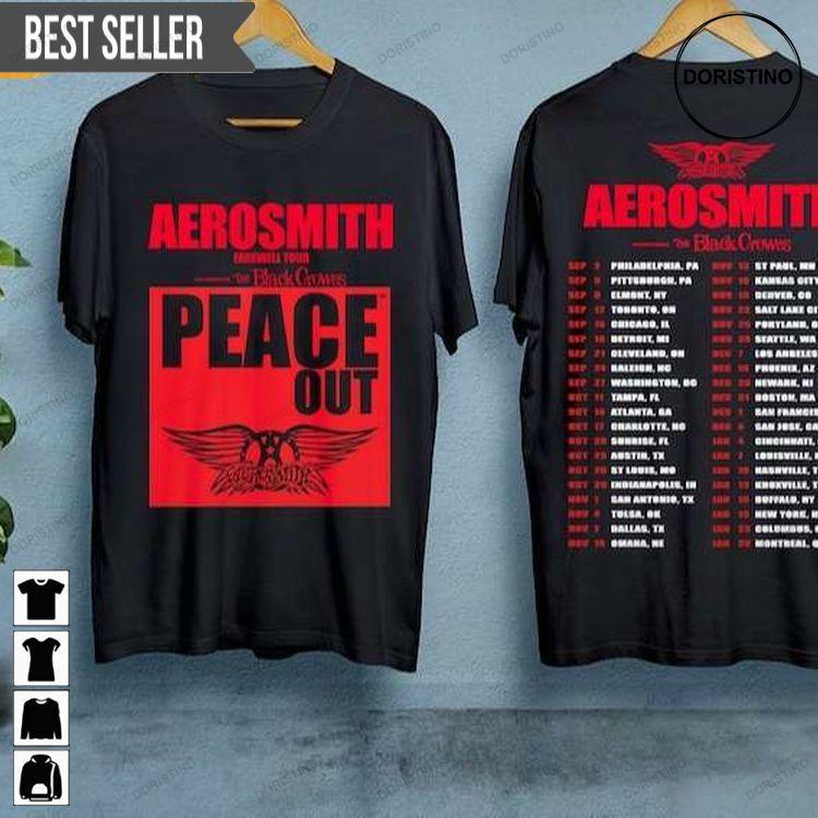 Aerosmith 2023-2024 Peace Out Short-sleeve Doristino Trending Style