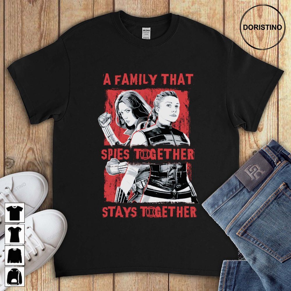 Marvel Black Widow Family Spies Together Funny Movies Unisex Gift For Men Women Limited Edition T-shirts