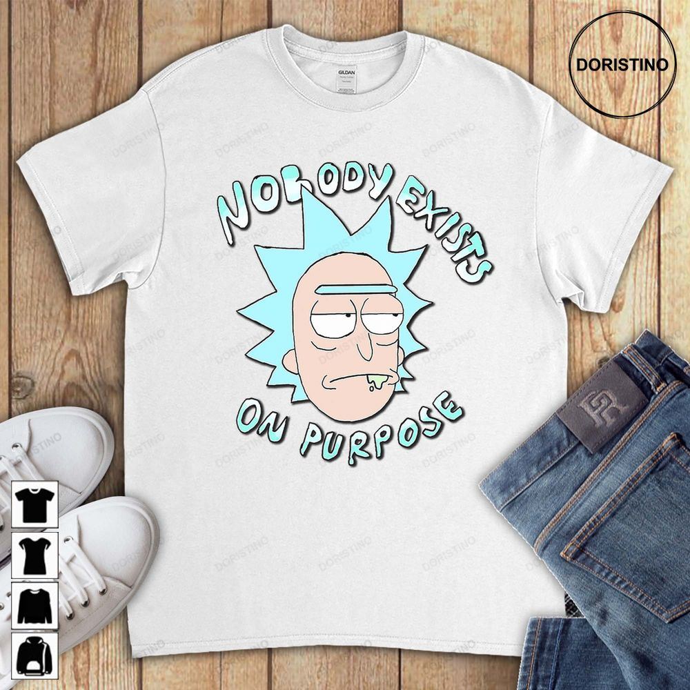 Nobody Exists On Purpose Funny Rick And Morty Unisex Gift For Men Women Limited Edition T-shirts