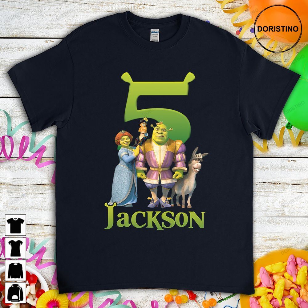 Shrek Ogre Princess Fiona Birthday Gift For Son Daughter Funny Custom Name Unisex For Men Women Boys Girls Limited Edition T-shirts
