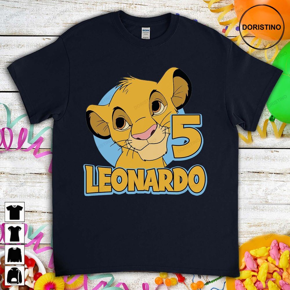 Simba Lion King Cartoon Birthday Awesome Shirts