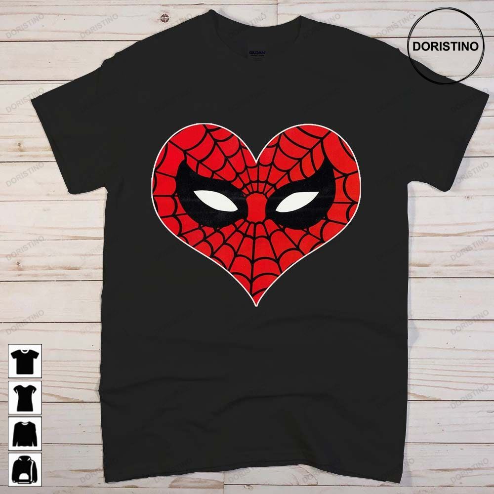 Spider-man Heart Love Valentine's Day Funny Marvel Comic Avengers Gift Men Women Trending Style