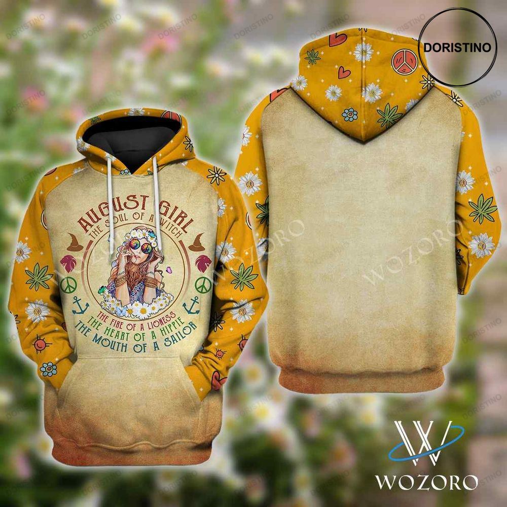 August Girl The Soul Of A Witch Hippie Limited Edition 3d Hoodie