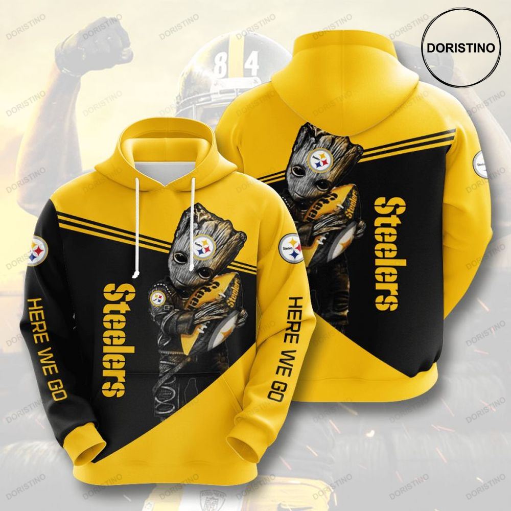 Baby Groot Pittsburgh Slers Limited Edition 3d Hoodie