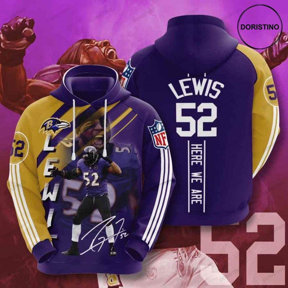 Baltimore Ravens Ray Lewis Awesome 3D Hoodie
