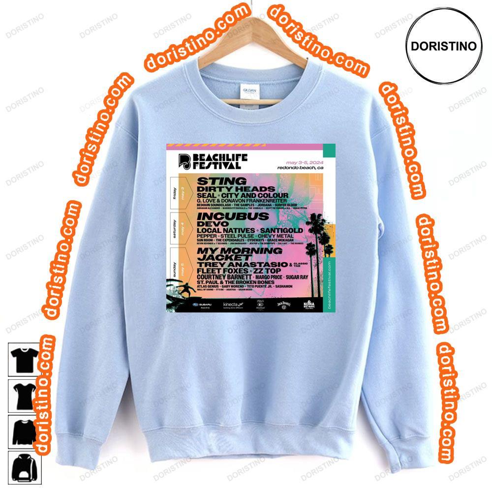 Beachlife Festival The Expendables Sting Incubus My Morning Sweatshirt Long Sleeve Hoodie