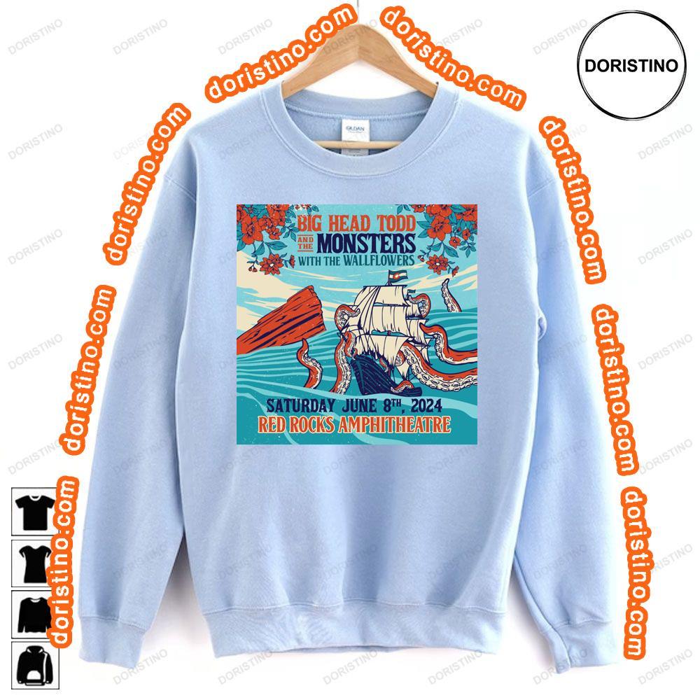 Big Head Todd And The Monsters With The Wallflowers Tour 2024 Sweatshirt Long Sleeve Hoodie