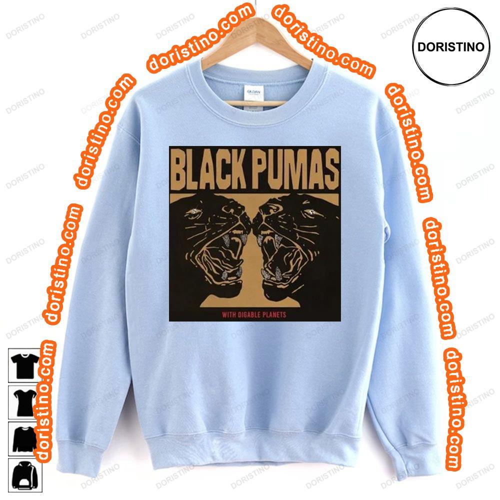 Black Pumas Digable Planets 2024 Tour Sweatshirt Long Sleeve Hoodie