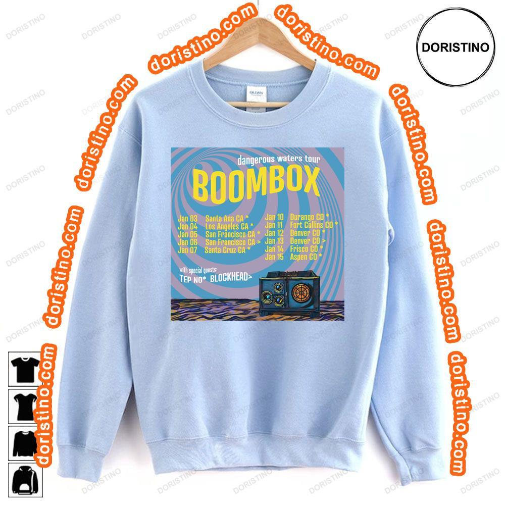 Boombox Dangerous Waters Tour Dates Jan 2024 Sweatshirt Long Sleeve Hoodie