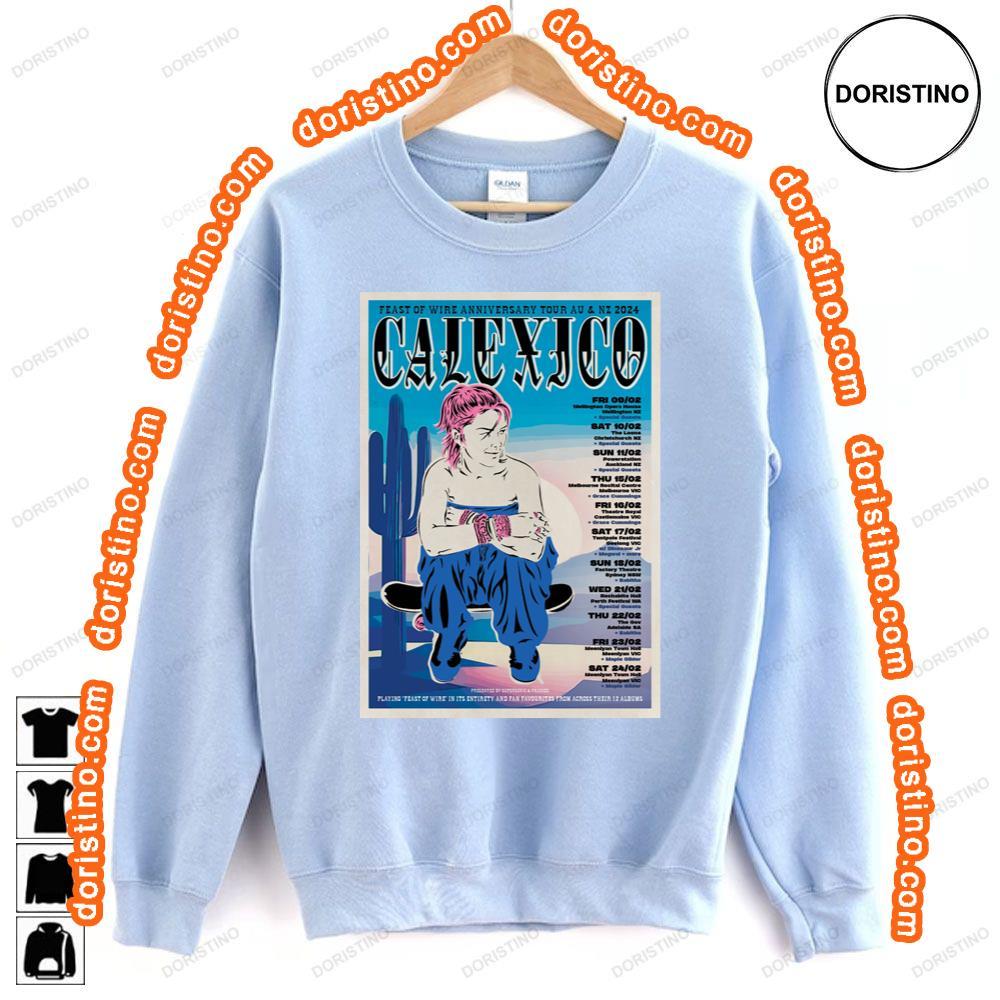 Calexico Tour 2024 Dates Sweatshirt Long Sleeve Hoodie