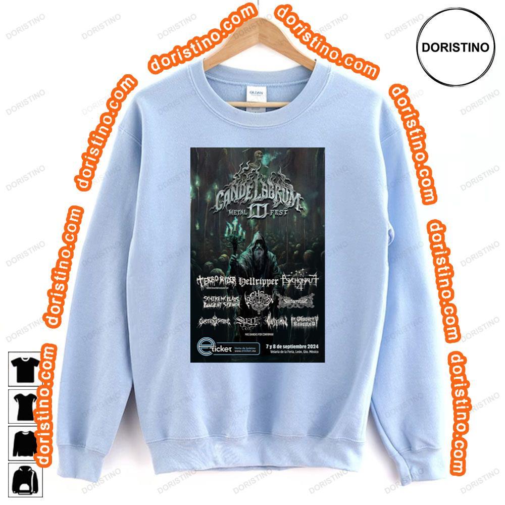 Candelabrum Metal Fest 2024 Sweatshirt Long Sleeve Hoodie