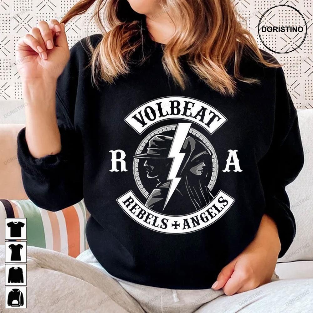 Eerlijkheid Balling wenkbrauw Volbeat Band Rebels Angels Limited Edition T-shirts