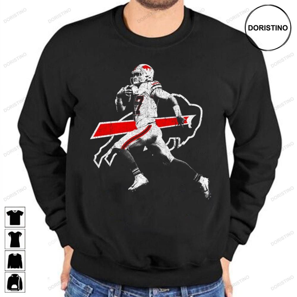 White And Red Art Of Josh Allen Fanart Football Trending Style