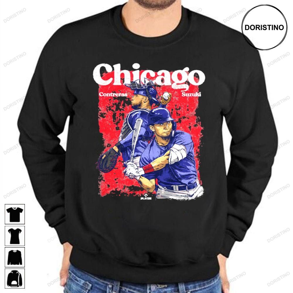 Willson Contreras And Seiya Suzuki Chicago Baseball Trending Style