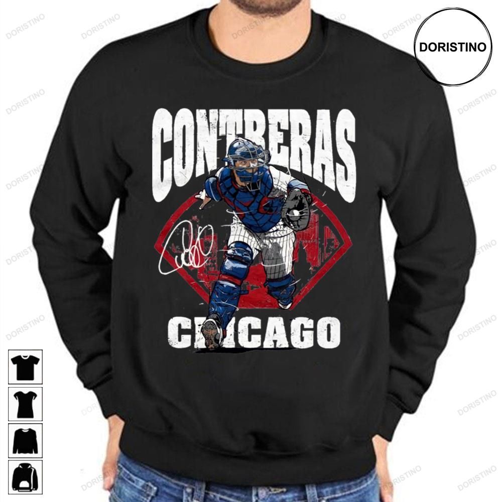 Willson Contreras Signature Chicago Baseball Trending Style